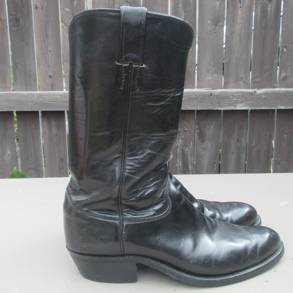 Justin Mens Pilot Western Uniform Boots 